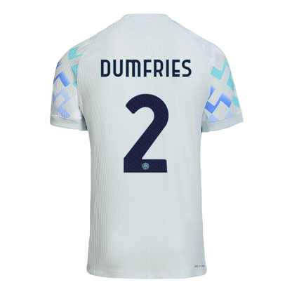 DUMFRIES #2 Men's Inter Milan 2025/26 Player Version Away Soccer Jersey - Slim Fit