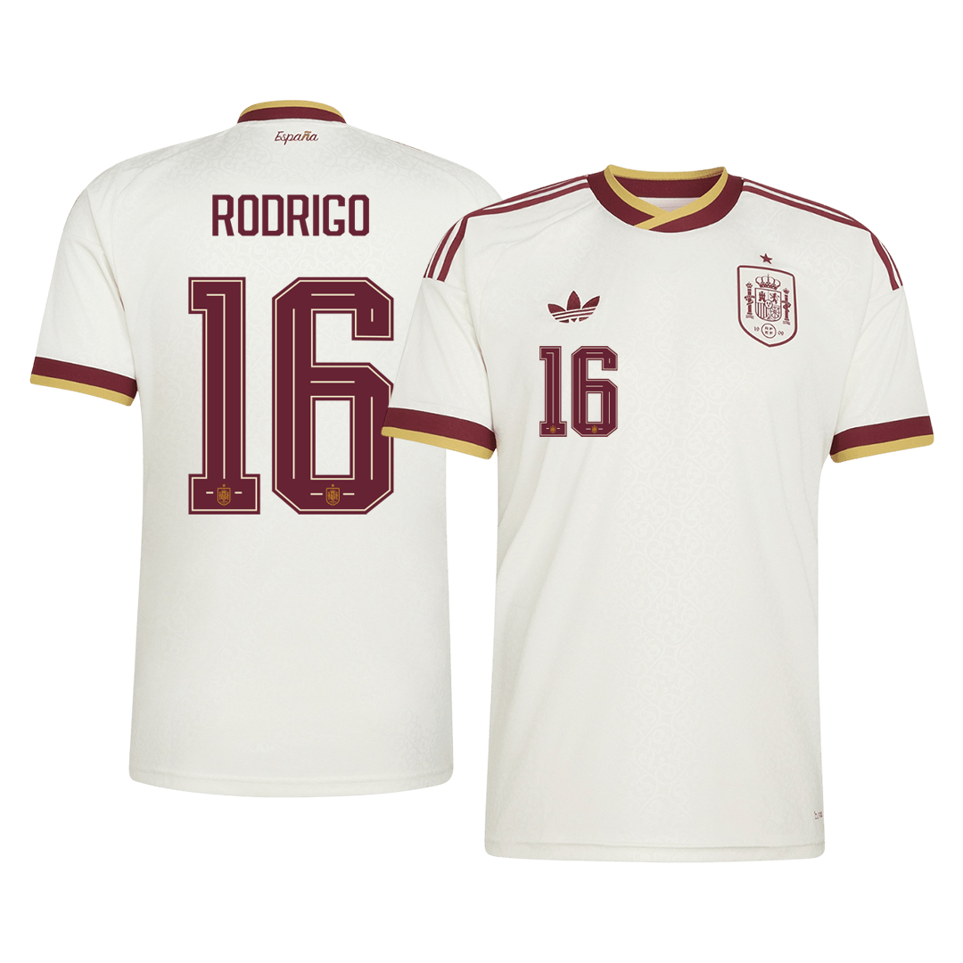 RODRIGO #16 Men's Spain World Cup 2026 Away Soccer Jersey