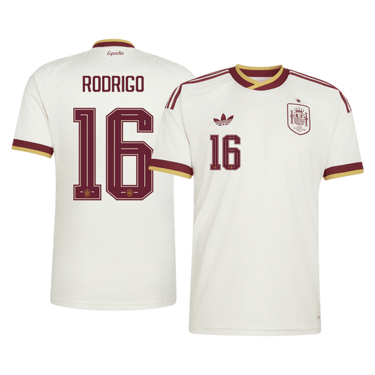 RODRIGO #16 Men's Spain World Cup 2026 Away Soccer Jersey