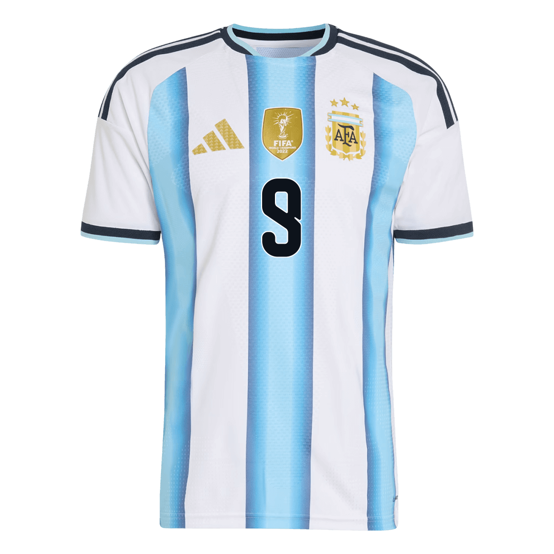J.ÁLVAREZ #9 Men's Argentina World Cup 2026 Player Version Home Soccer Jersey - Slim Fit
