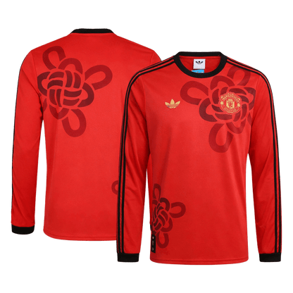 Men's Manchester United 2025/26 Long Sleeve Soccer Jersey
