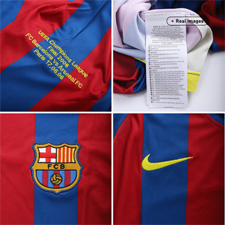 Retro Men's Barcelona UCL 2005/06 Home Soccer Jersey