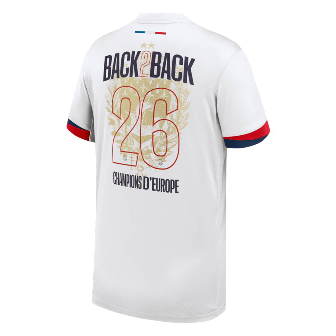 Champions of Europe #26 Men's PSG 2024/26 Away Soccer Jersey