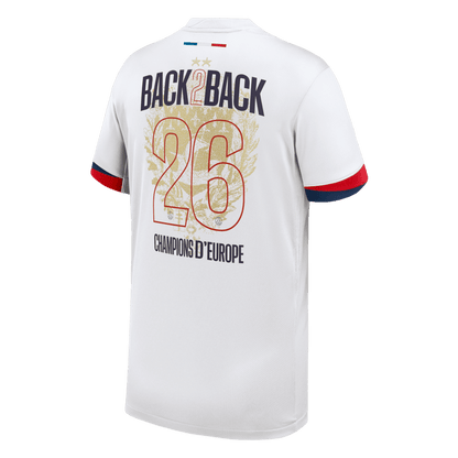 Champions of Europe #26 Men's PSG 2024/26 Away Soccer Jersey