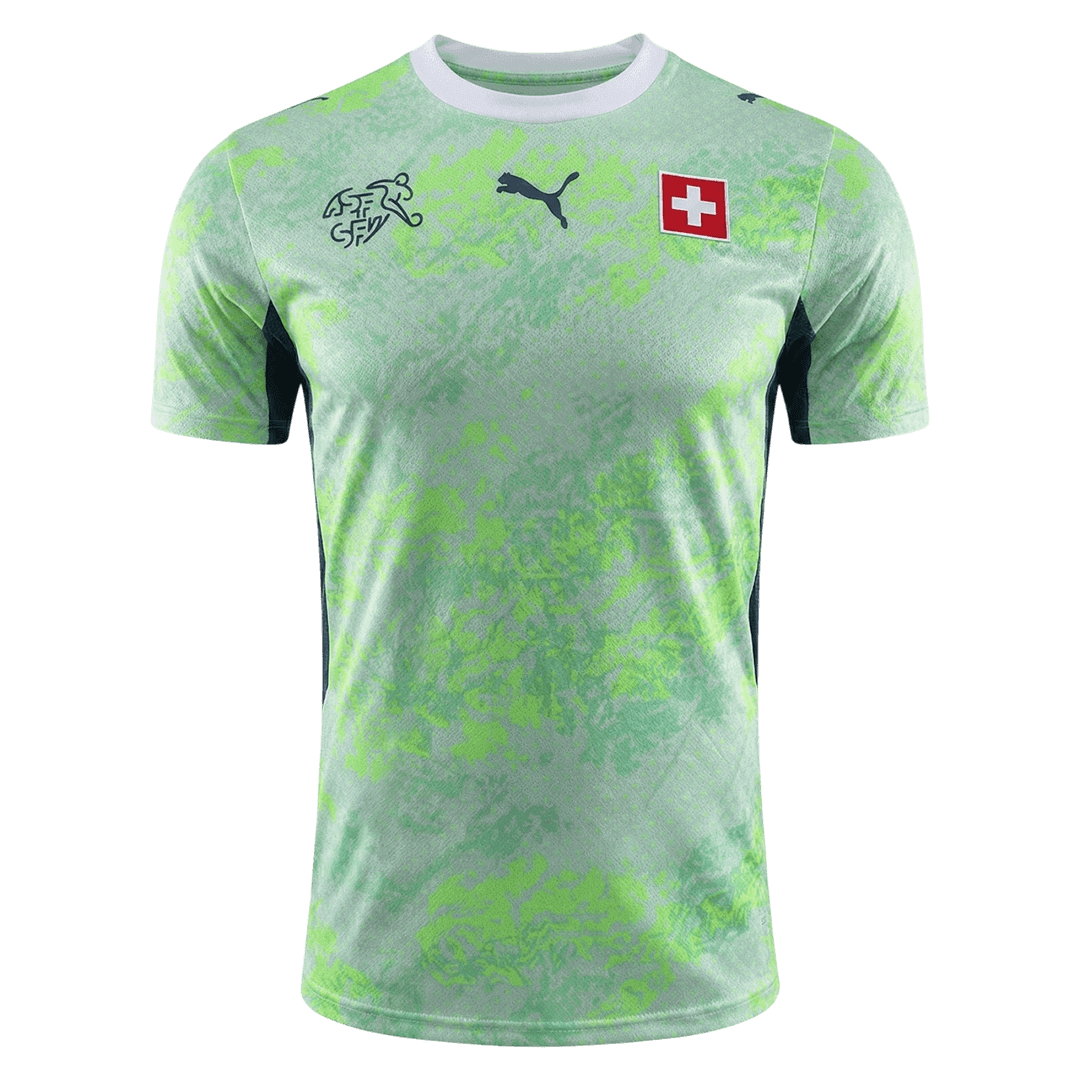 Men's Switzerland World Cup 2026 Player Version Away Soccer Jersey - Slim Fit