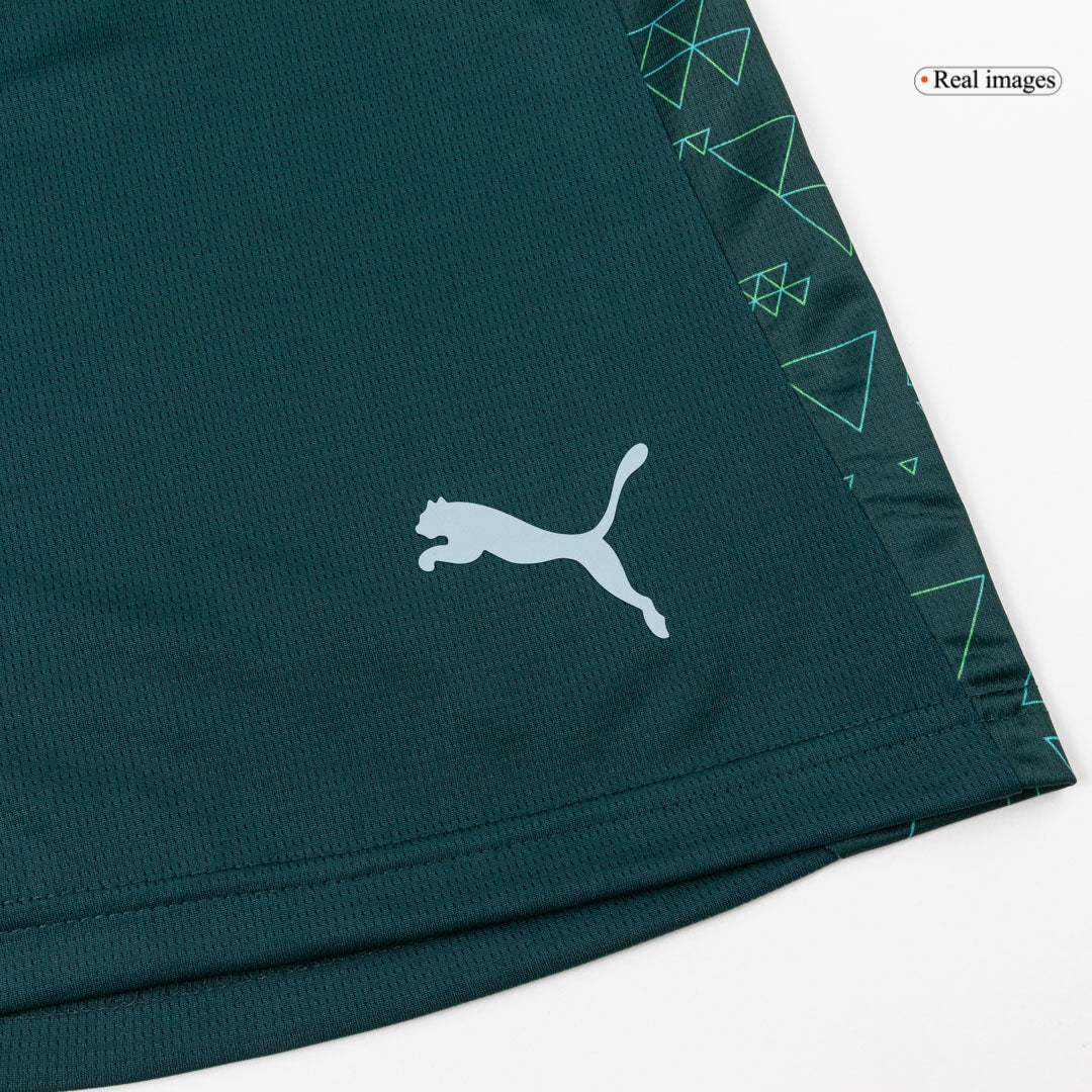 Men's Manchester City 2025/26 Fourth Away Soccer Shorts