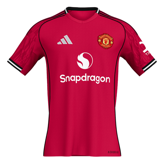 Men's Manchester United 2025/26 Home Soccer Jersey [PREMIUM]