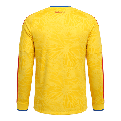 Men's Colombia World Cup 2026 Home Long Sleeve Soccer Jersey