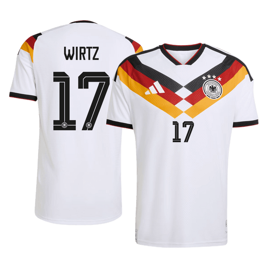 WIRTZ #17 Men's Germany World Cup 2026 Player Version Home Soccer Jersey - Slim Fit