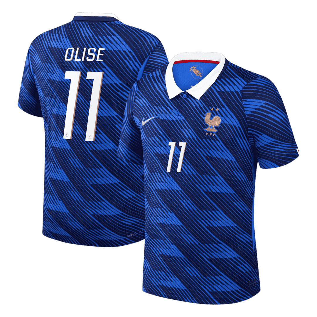 OLISE #11 Men's France World Cup 2026 Player Version Home Soccer Jersey - Slim Fit