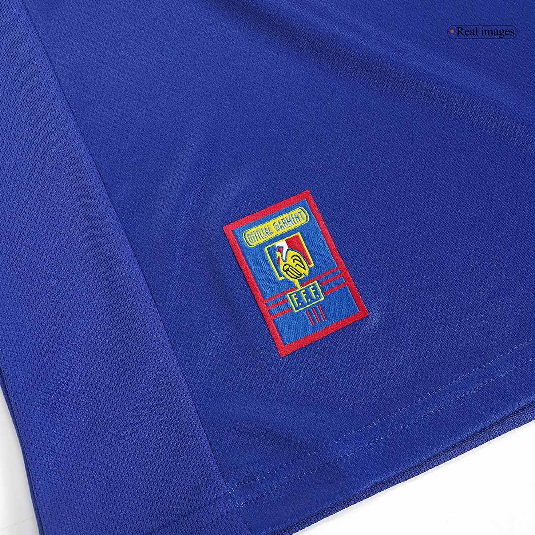 Retro ZIDANE #10 Men's France World Cup 1998 Home Soccer Jersey