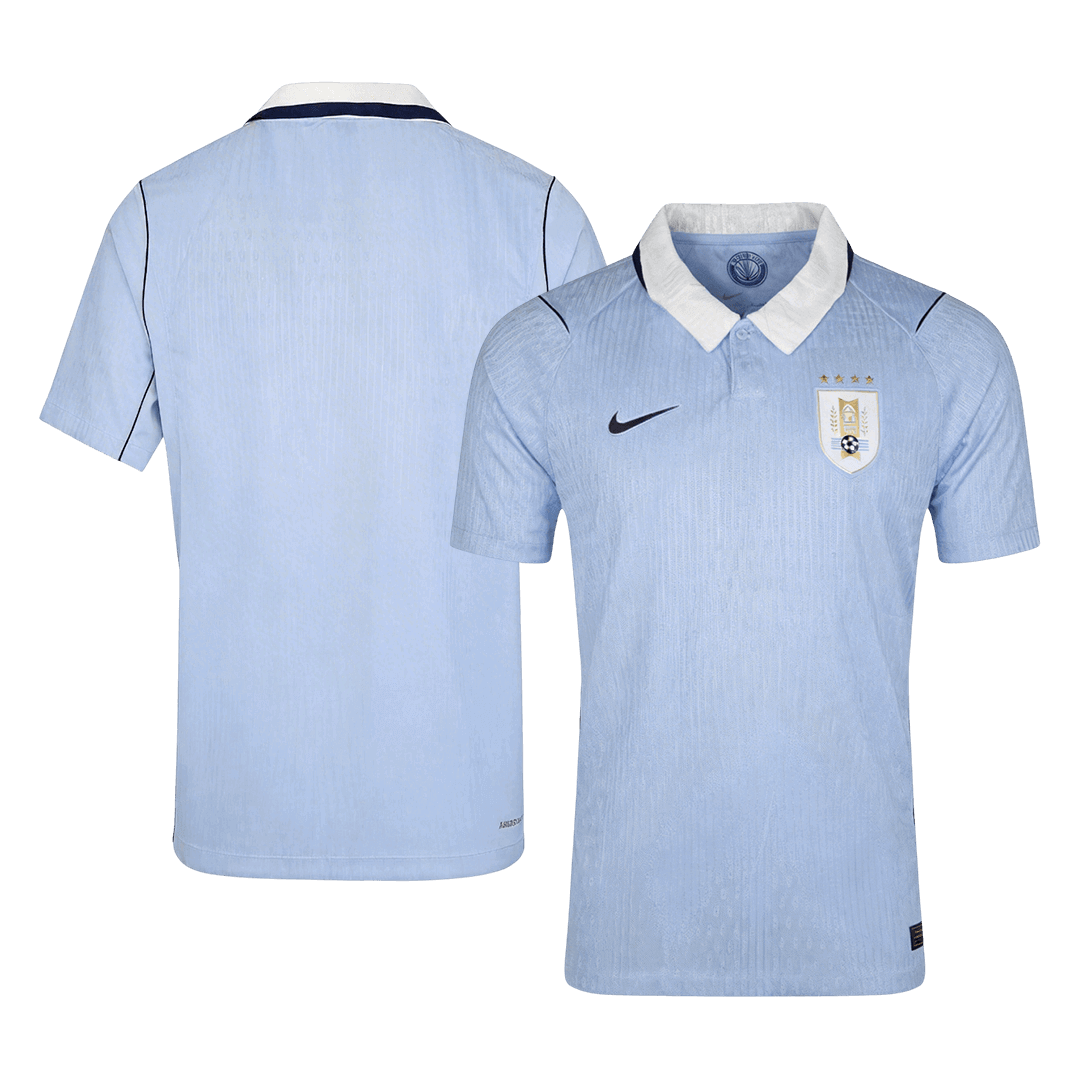 Men's Uruguay World Cup 2026 Player Version Home Soccer Jersey - Slim Fit