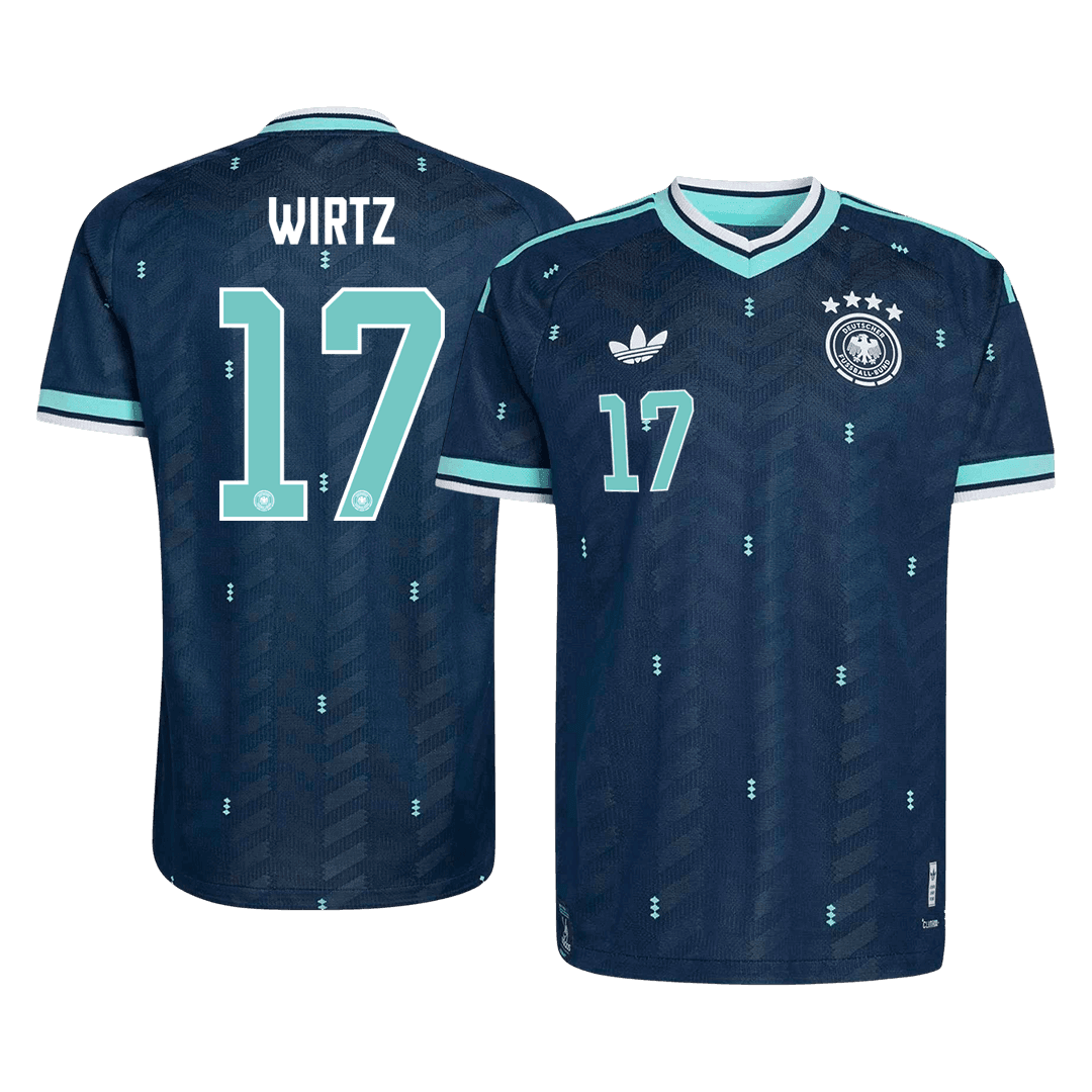 WIRTZ #17 Men's Germany World Cup 2026 Player Version Away Soccer Jersey - Slim Fit