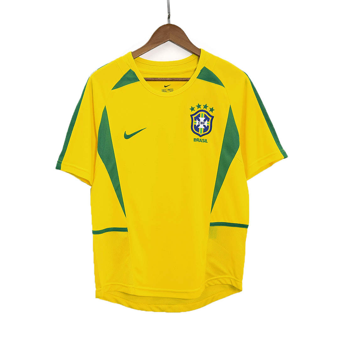 Retro Men's Brazil 2002/03 Home Soccer Jersey