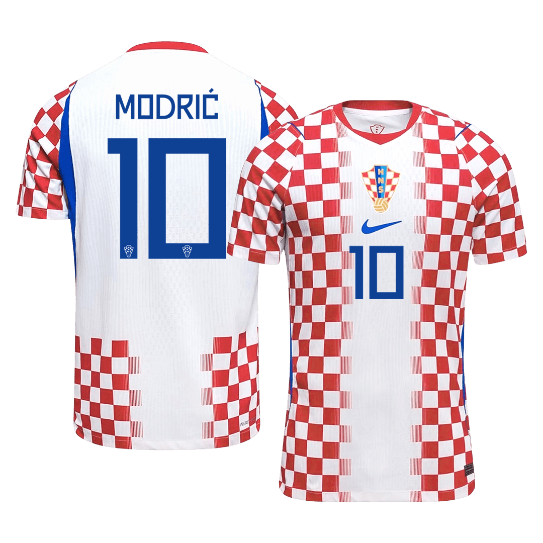 MODRIĆ #10 Men's Croatia World Cup 2026 Player Version Home Soccer Jersey - Slim Fit