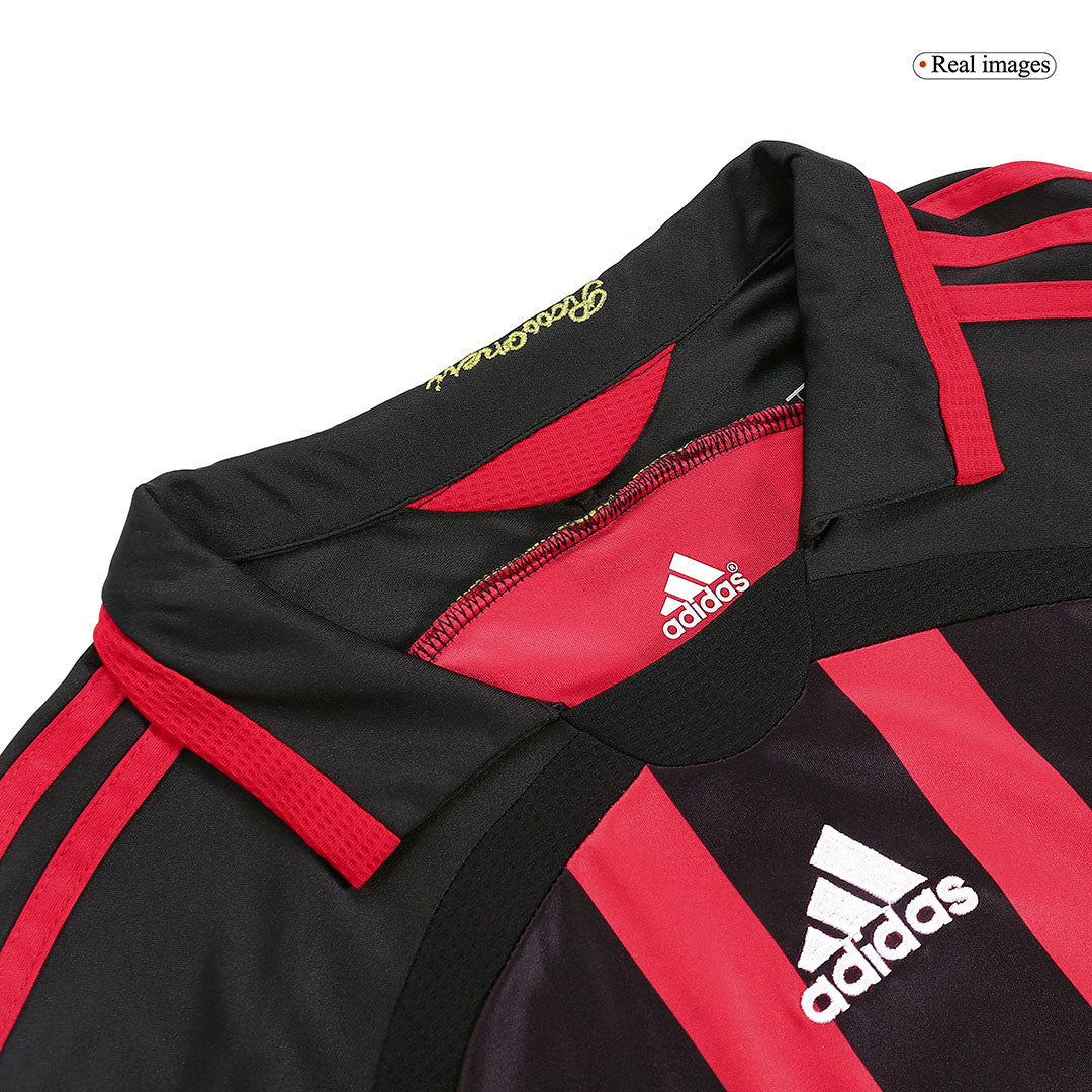 Retro RONALDO #99 Men's AC Milan 2006/07 Home Long Sleeve Soccer Jersey
