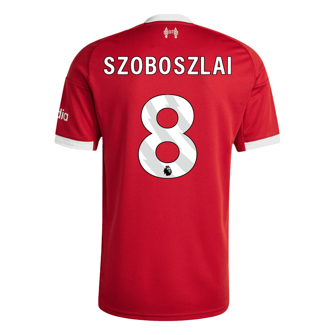 SZOBOSZLAI #8 Men's Liverpool 2025/26 Home Soccer Jersey