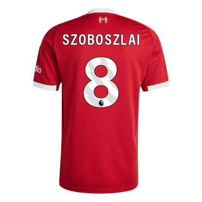 SZOBOSZLAI #8 Men's Liverpool 2025/26 Home Soccer Jersey