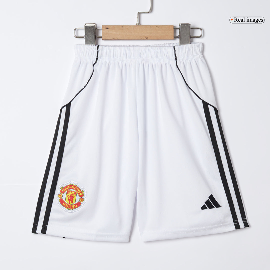 Kid's Manchester United 2025/26 Home Soccer Jersey Kit