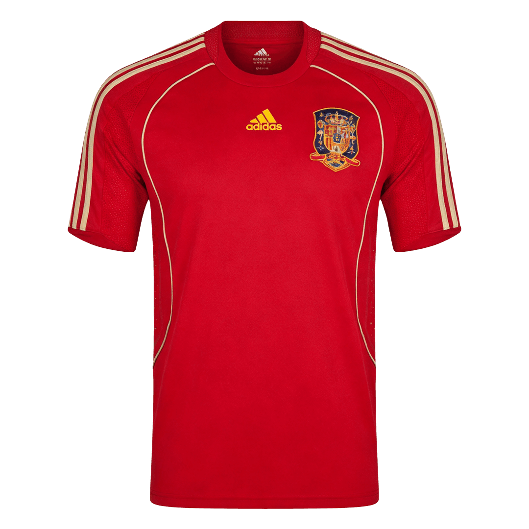 Retro Men's Spain 2008 Home Soccer Jersey