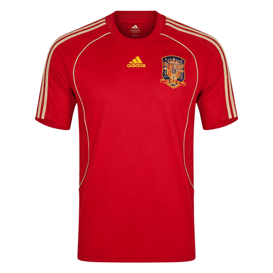 Retro Men's Spain 2008 Home Soccer Jersey