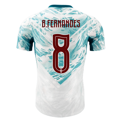 B.FERNANDES #8 Men's Portugal World Cup 2026 Player Version Away Soccer Jersey - Slim Fit