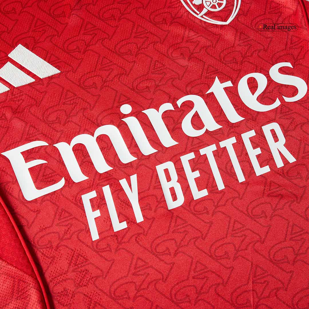 SALIBA #2 Men's Arsenal 2025/26 Player Version Home Soccer Jersey - Slim Fit