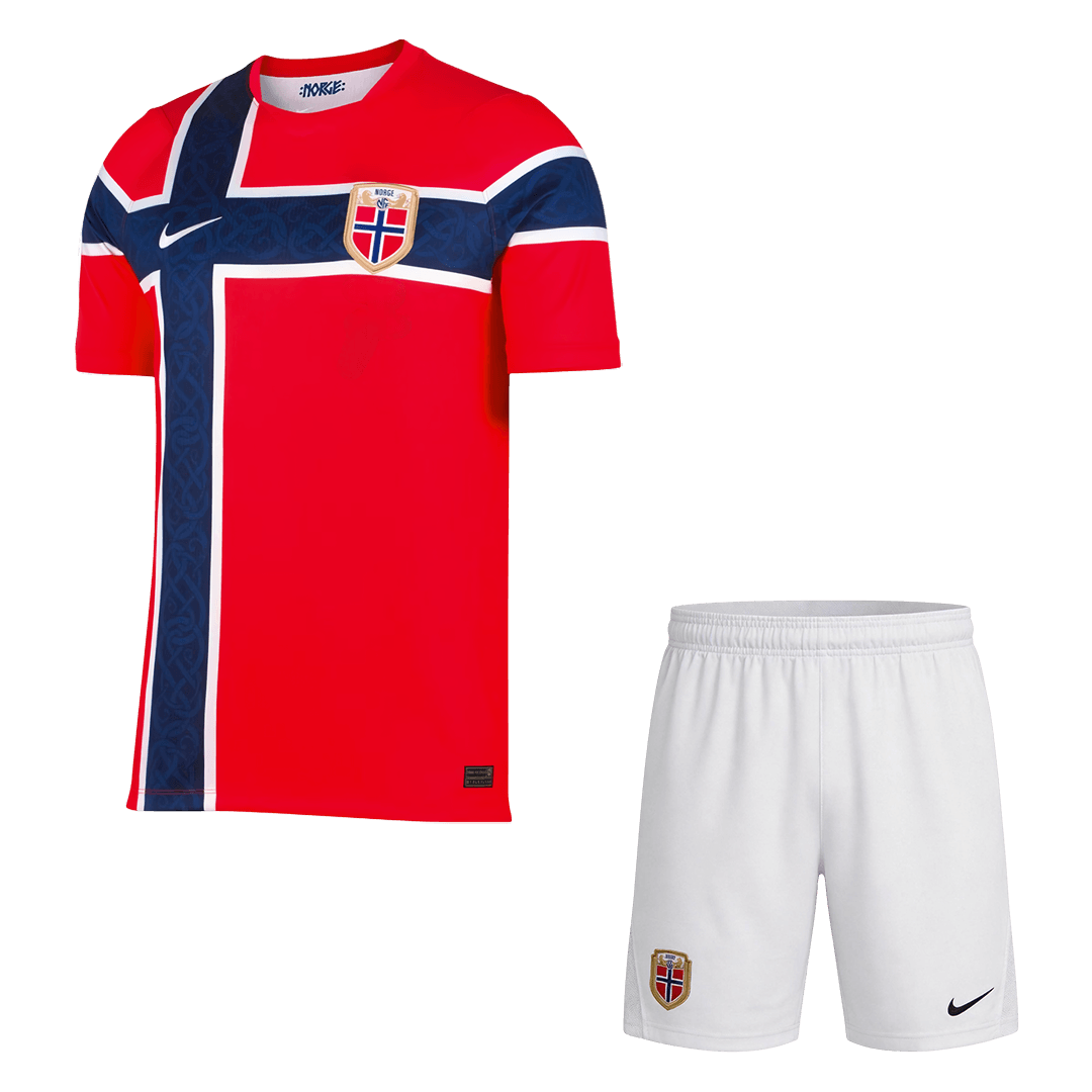 Men's Norway World Cup 2026 Home Soccer Jersey Kit