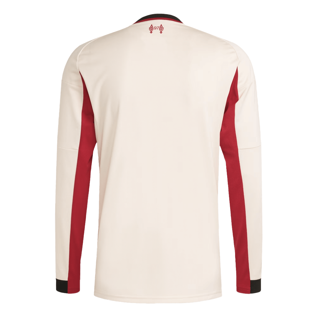 Men's Liverpool 2025/26 Away Long Sleeve Soccer Jersey