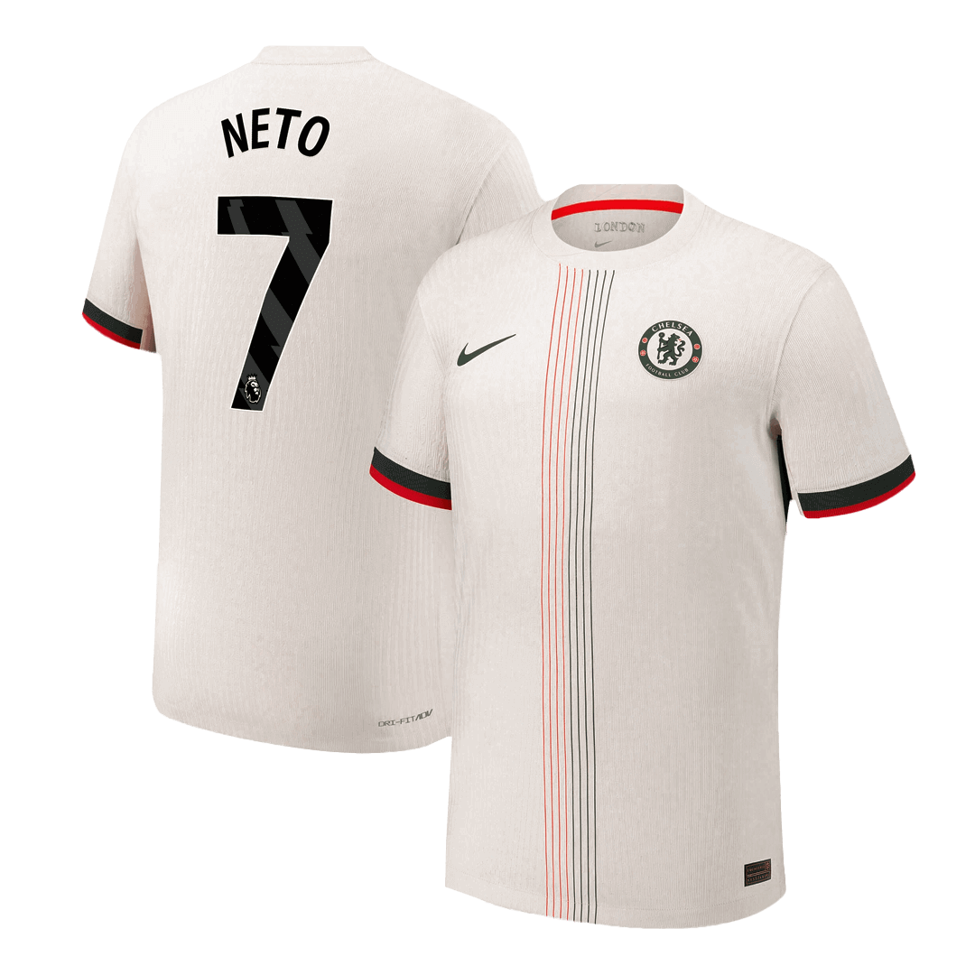 NETO #7 Men's Chelsea 2025/26 Player Version Away Soccer Jersey - Slim Fit