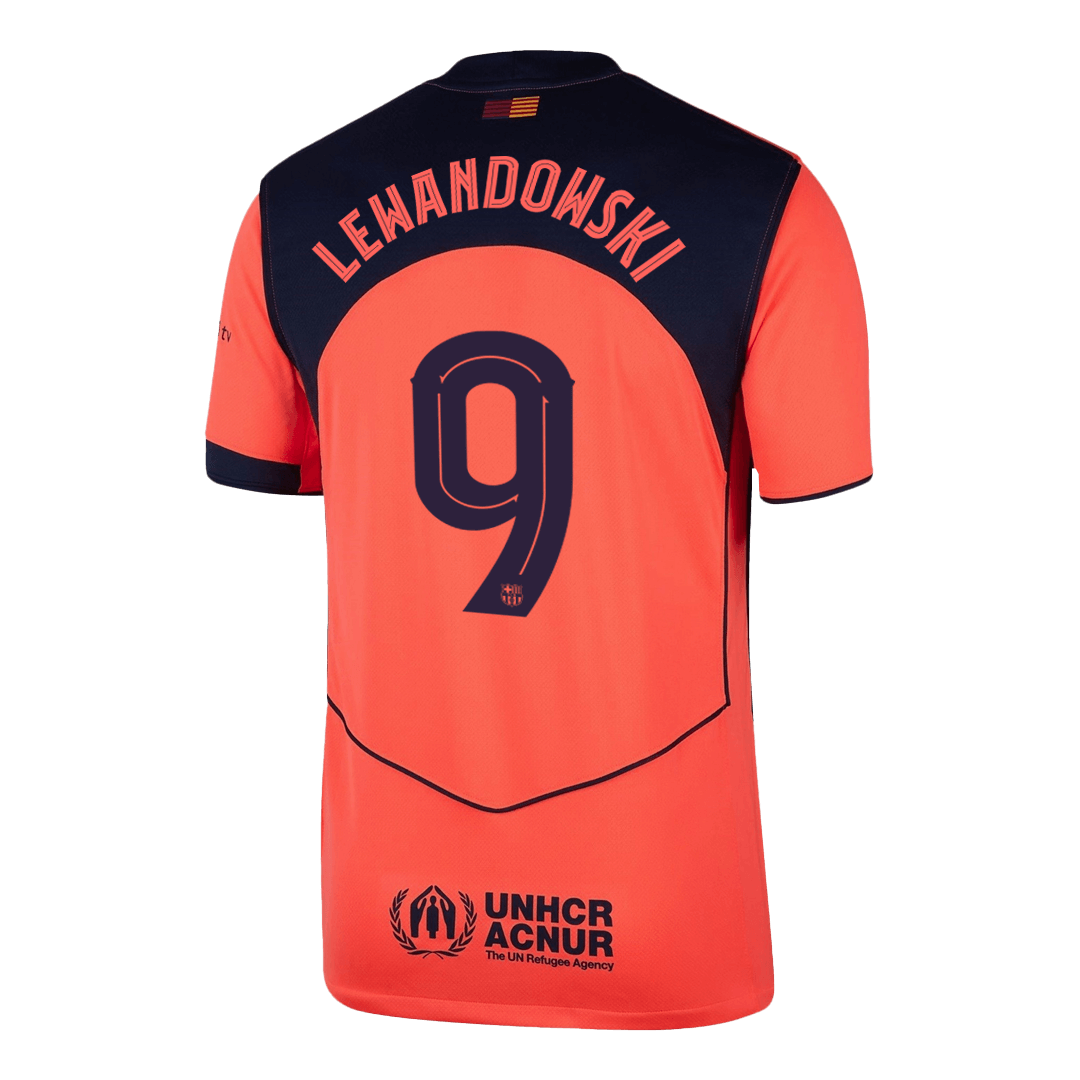LEWANDOWSKI #9 Men's Barcelona UCL 2025/26 Third Away Soccer Jersey