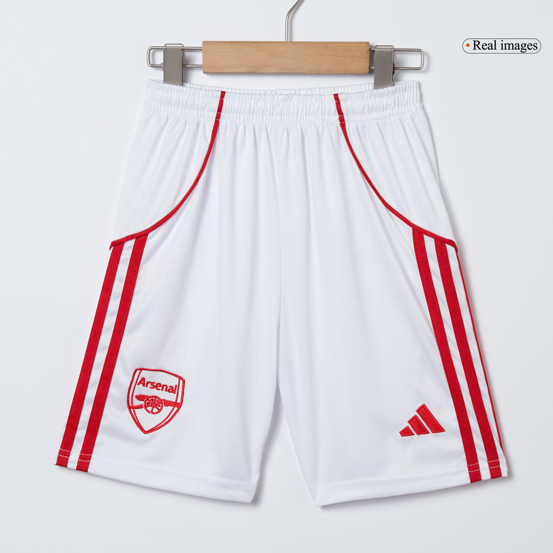 Kid's Arsenal 2025/26 Home Soccer Jersey Full Kit