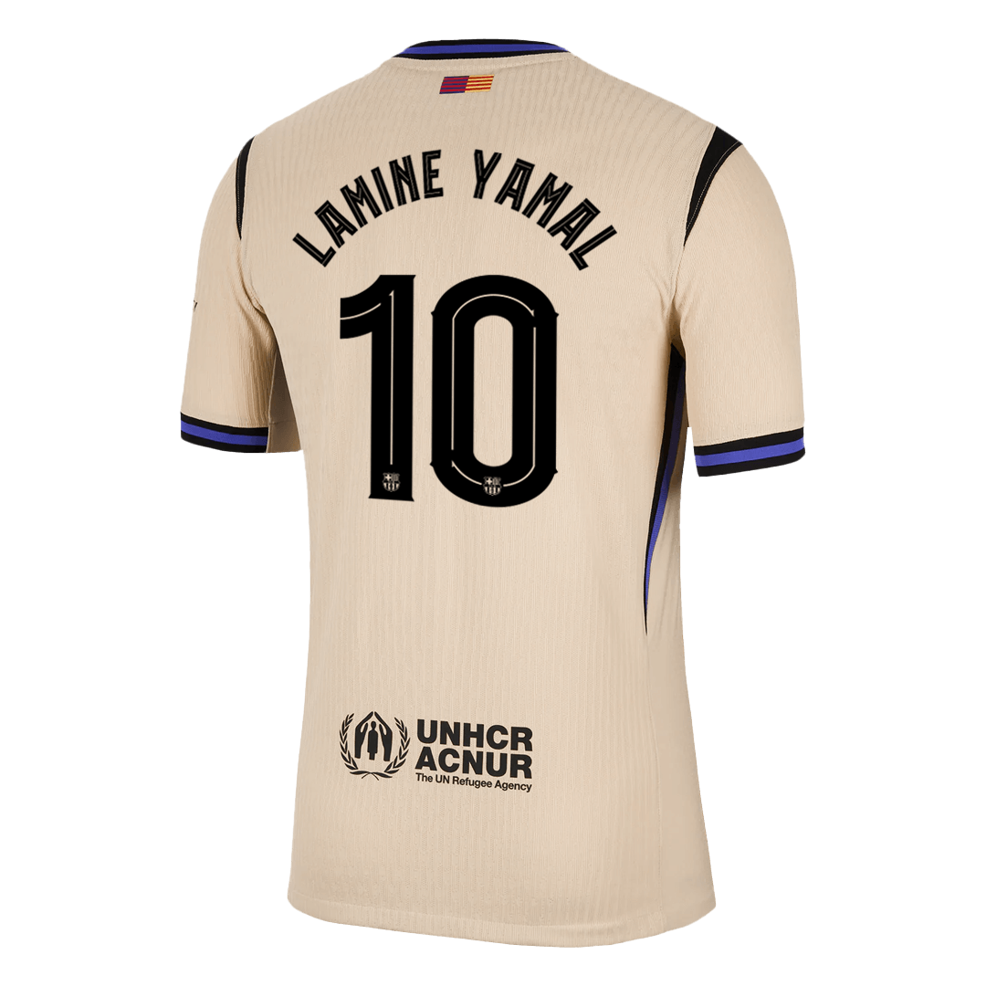 LAMINE YAMAL #10 Men's Barcelona UCL 2025/26 Player Version Away Soccer Jersey - Slim Fit