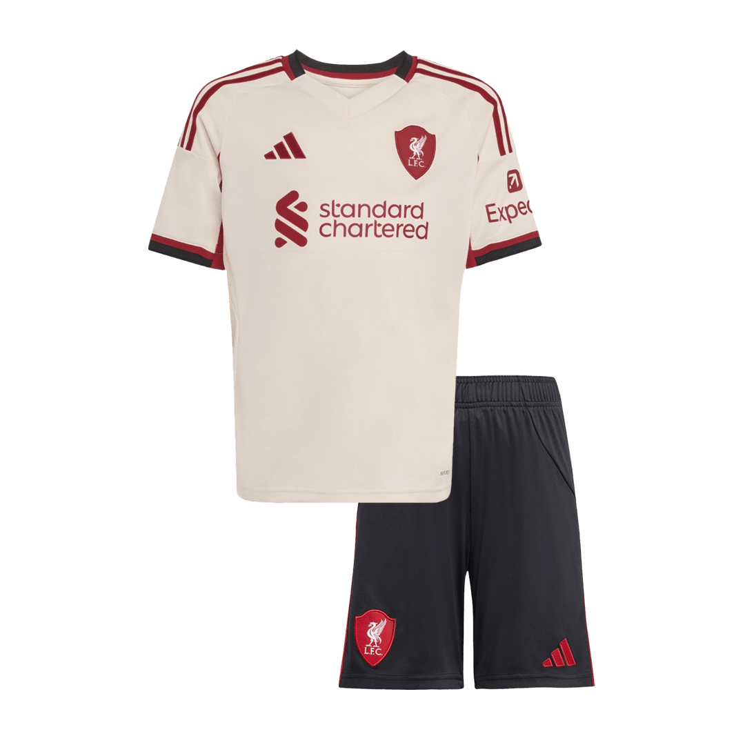 Kid's Liverpool 2025/26 Away Soccer Jersey Kit