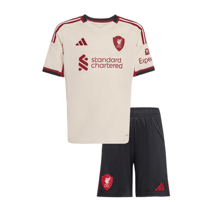 Kid's Liverpool 2025/26 Away Soccer Jersey Kit