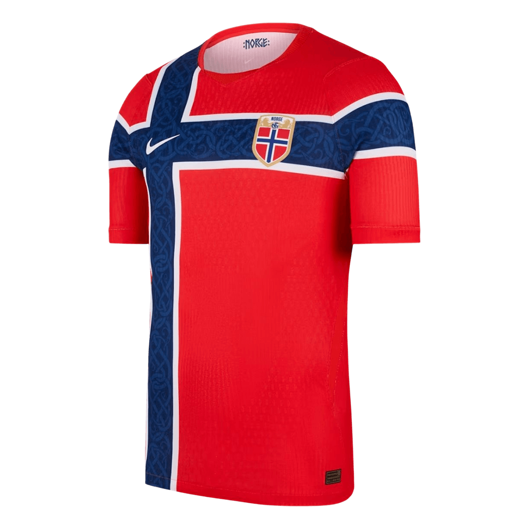 Men's Norway World Cup 2026 Player Version Home Soccer Jersey - Slim Fit