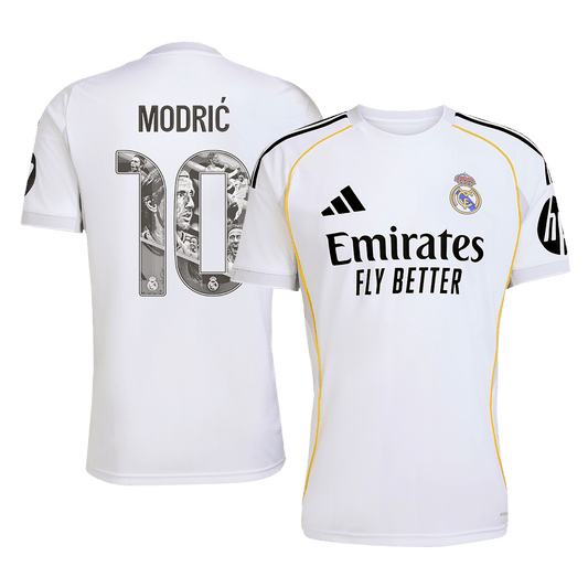 MODRIĆ Special #10 Men's Real Madrid 2025/26 Home Soccer Jersey [PREMIUM]