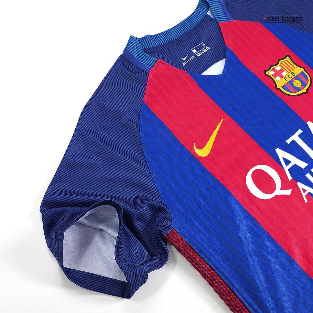 Retro Men's Barcelona 2016/17 Home Soccer Jersey