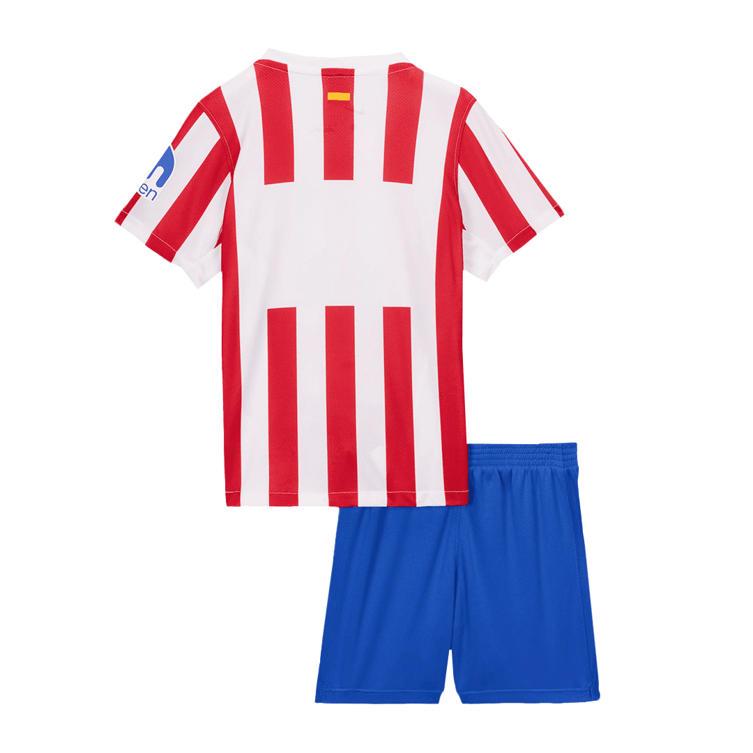 Kid's Atletico Madrid 2025/26 Home Soccer Jersey Kit