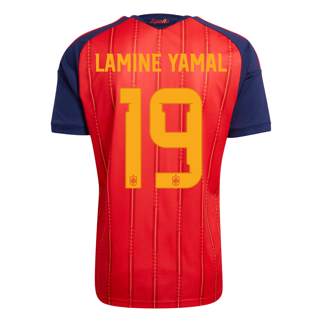 LAMINE YAMAL #19 Men's Spain World Cup 2026 Home Soccer Jersey [PREMIUM]