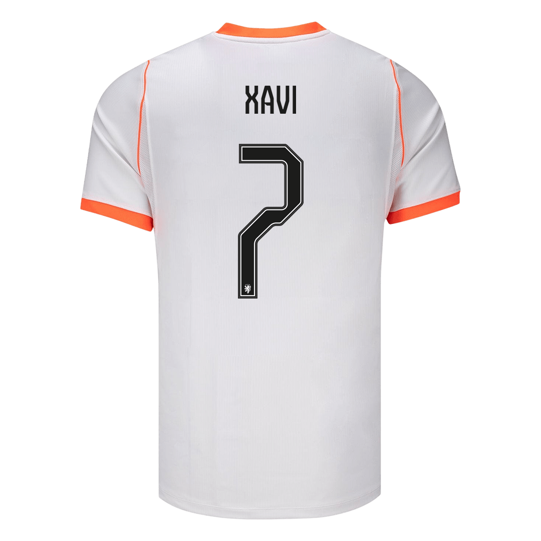 XAVI #7 Men's Netherlands World Cup 2026 Away Soccer Jersey