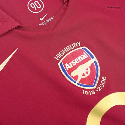 Retro BERGKAMP #10 Men's Arsenal 2005/06 Home Soccer Jersey