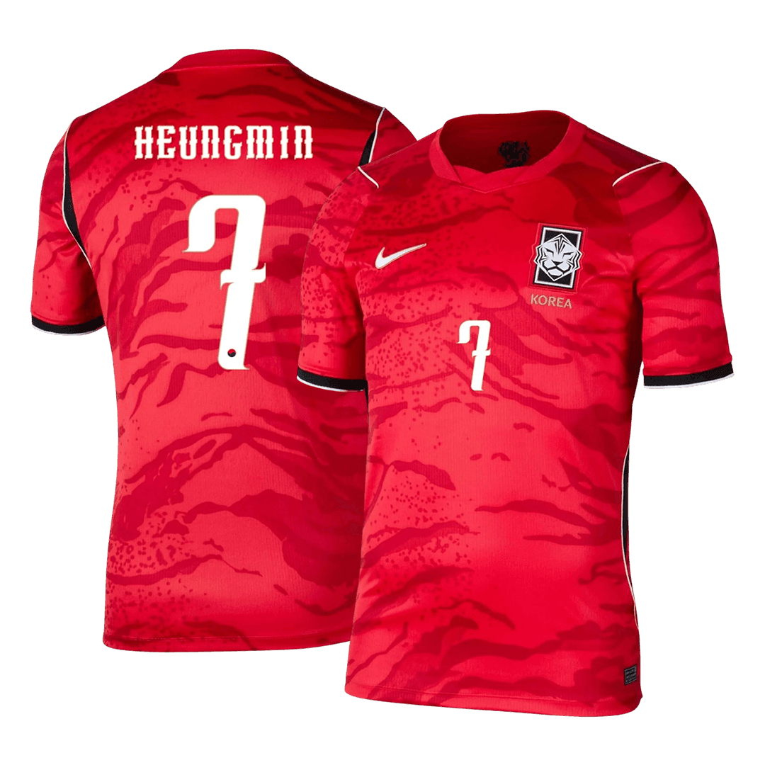 HEUNGMIN #7 Men's South Korea World Cup 2026 Home Soccer Jersey