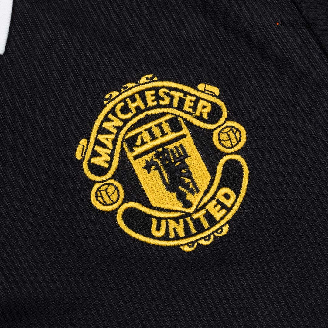 Retro Men's Manchester United 1998 Away Long Sleeve Soccer Jersey
