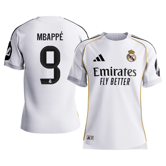 MBAPPÉ #9 Men's Real Madrid 2025/26 Player Version Home Soccer Jersey - Slim Fit [PREMIUM]