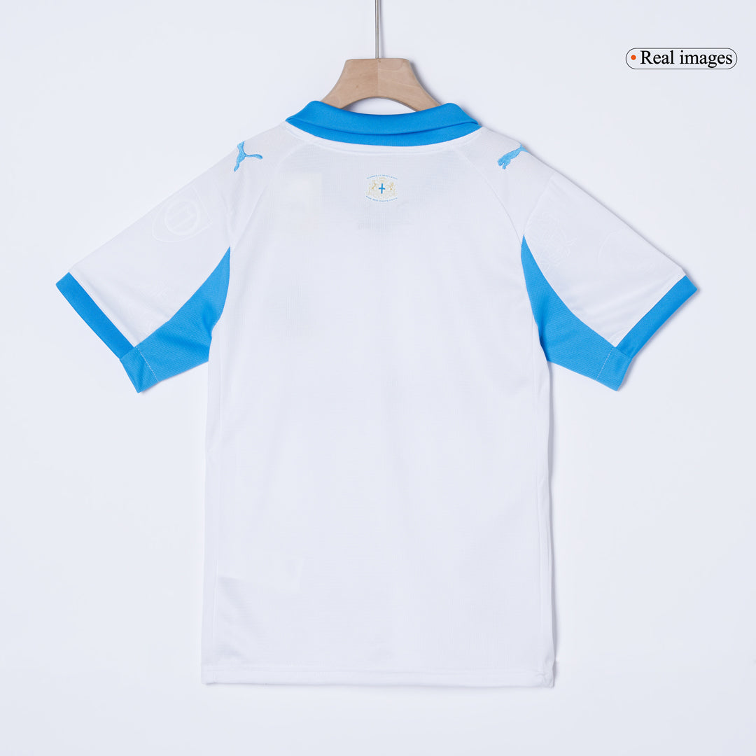 Kid's Marseille 2025/26 Home Soccer Jersey Kit