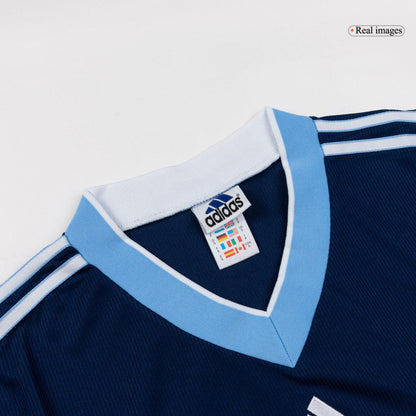 Retro Men's Argentina 1998 Away Soccer Jersey