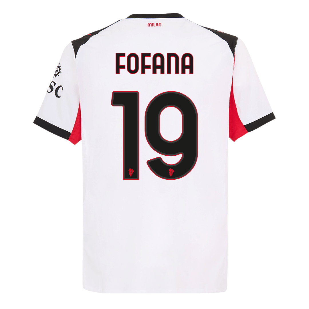 FOFANA #19 Men's AC Milan 2025/26 Player Version Away Soccer Jersey - Slim Fit