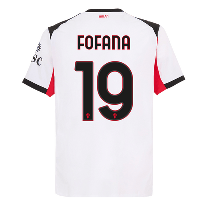FOFANA #19 Men's AC Milan 2025/26 Player Version Away Soccer Jersey - Slim Fit