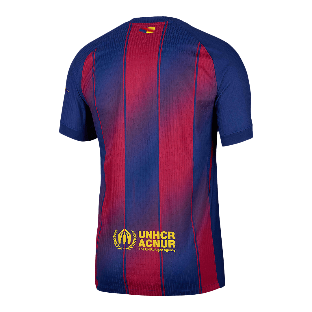 Men's Barcelona 2025/26 Player Version Home Soccer Jersey - Slim Fit